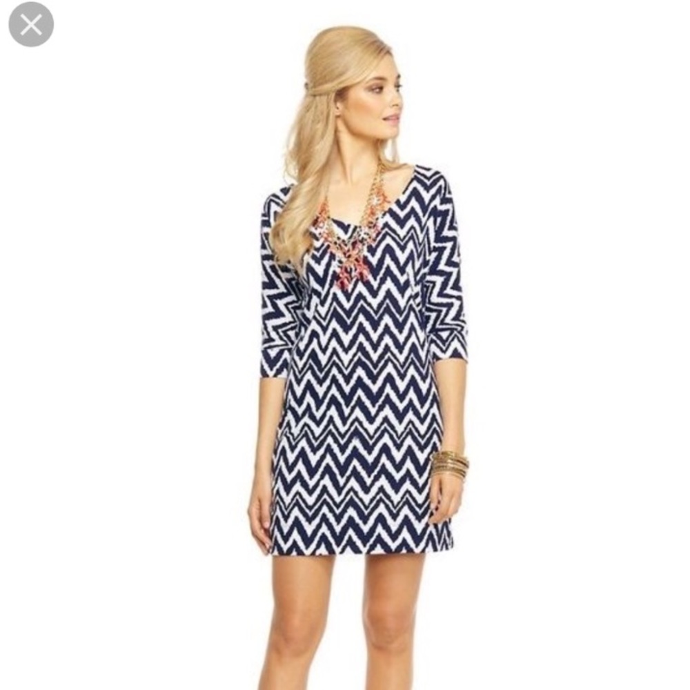Lilly Pulitzer Eliza chevron print T-shirt Dress